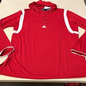 Adidas Icon Pulse Shooter Hooded Sweatshirt Gray Basketball Hoodie Shirt  XL